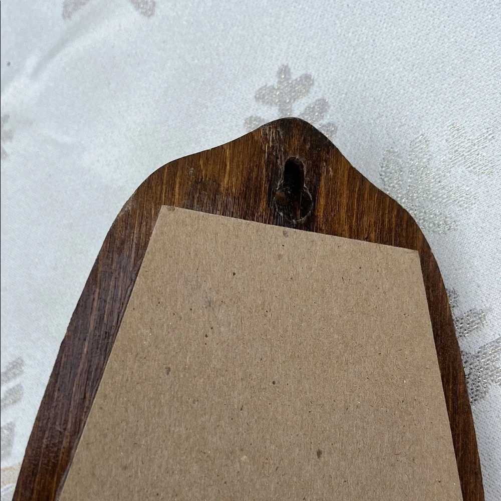 Elegant Brown Wall Mirror with Candle Holder